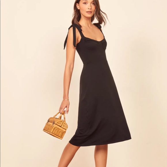 NWT, Reformation Wells dress, size small in cougar - Picture 5 of 6